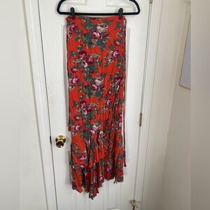 Auguste the Label Floral Red and Green Women's Skirt